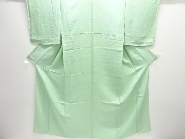 JAPANESE KIMONO / IROMUJI / SILK / WOVEN MIST & LEAVES / SINGLE CREST